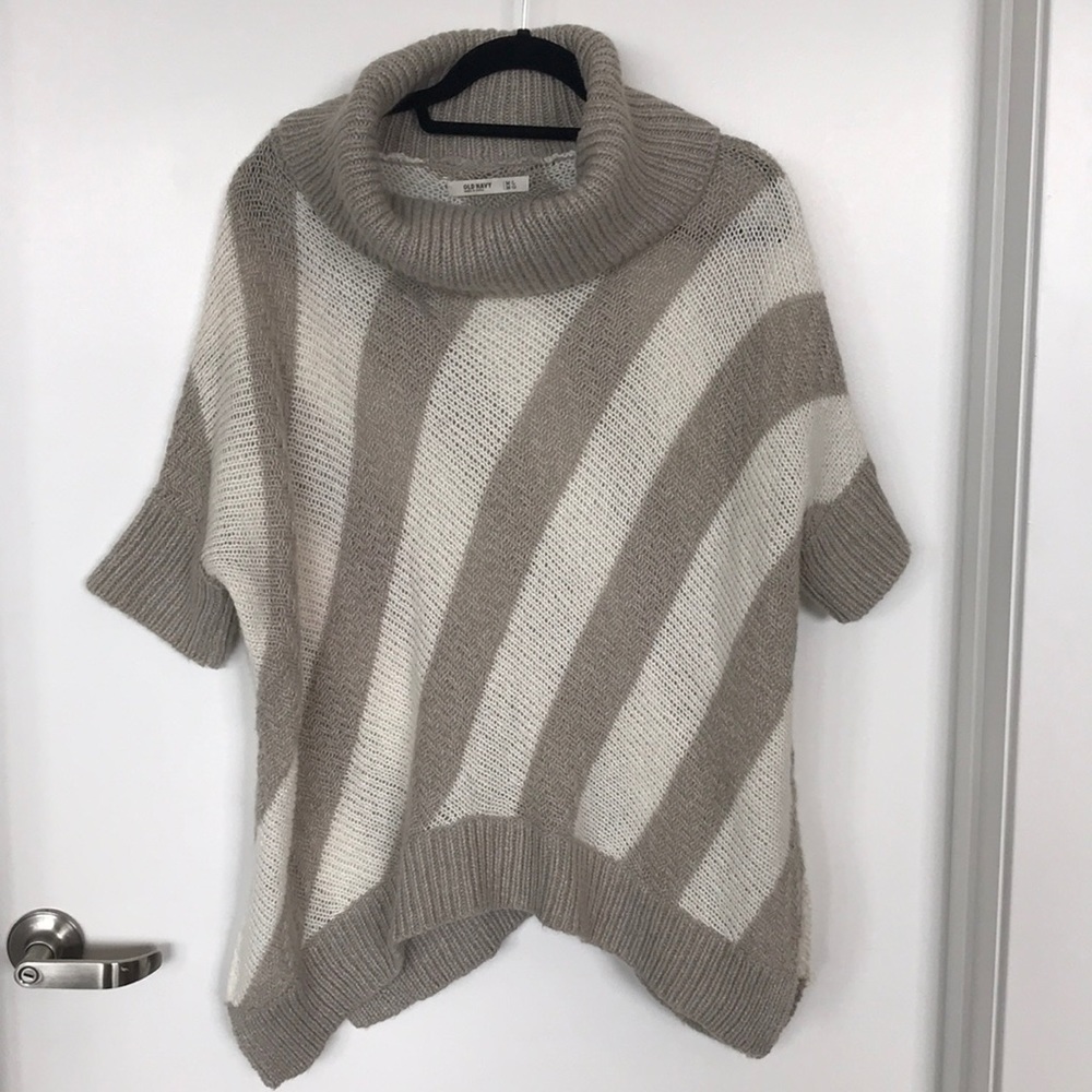 Cowl neck poncho